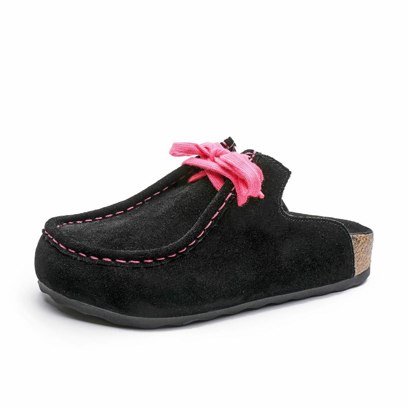 Ethnic Fashion For Women - 3cm Cow Suede Genuine Leather Platform