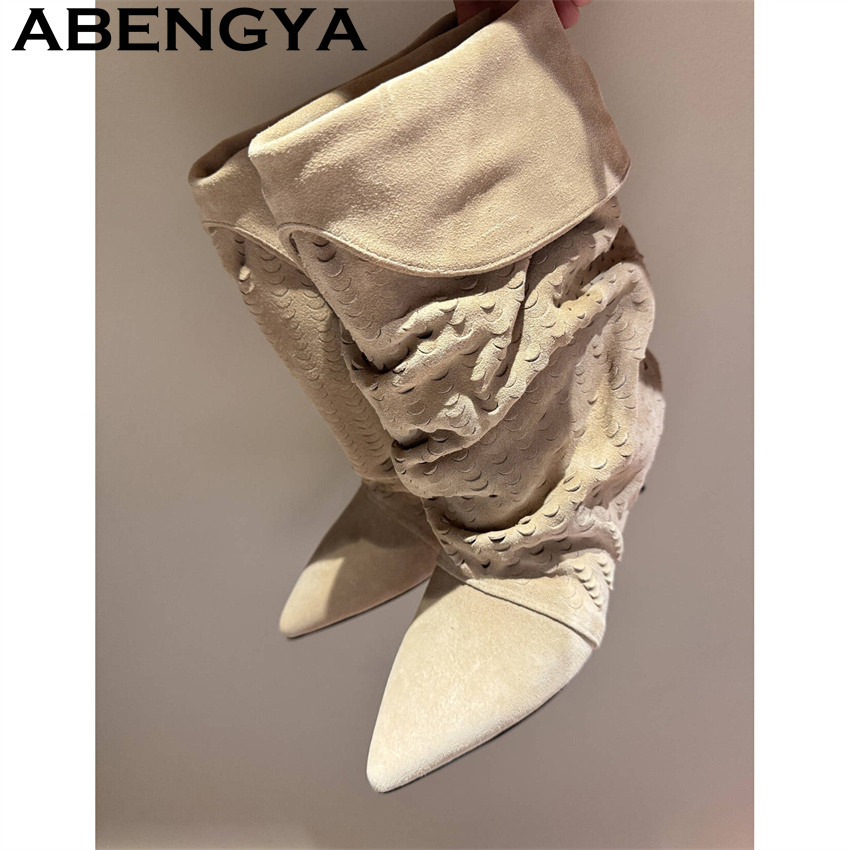 Women's Mid Calf Short Boots 2 - The Ethnic Fashion 评论和价格
