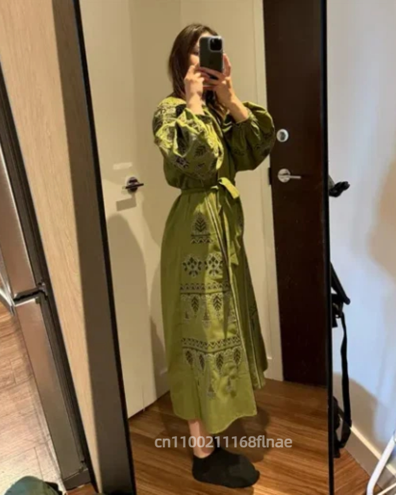 European Retro Ethnic Style Dr - Ethnic Fashion Clothing 评论和价格