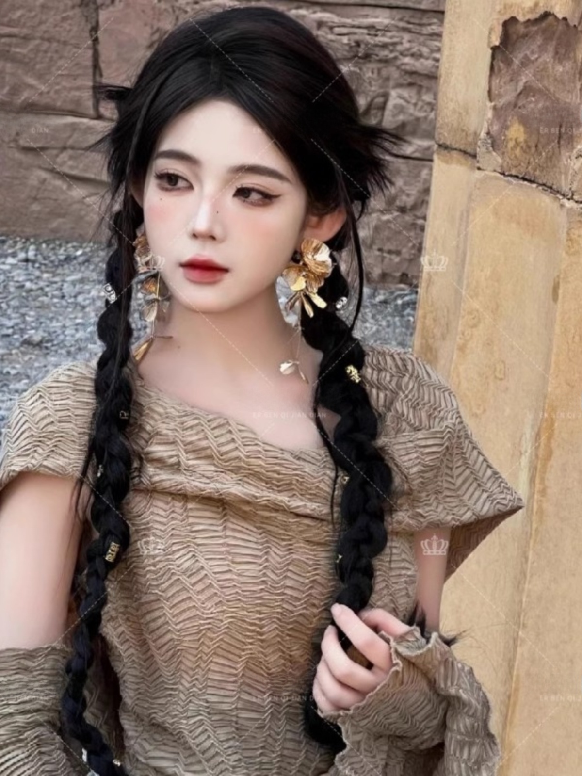 Desert  Themed Long Dress Wome - Ethnic Fashion Clothing 评论和价格