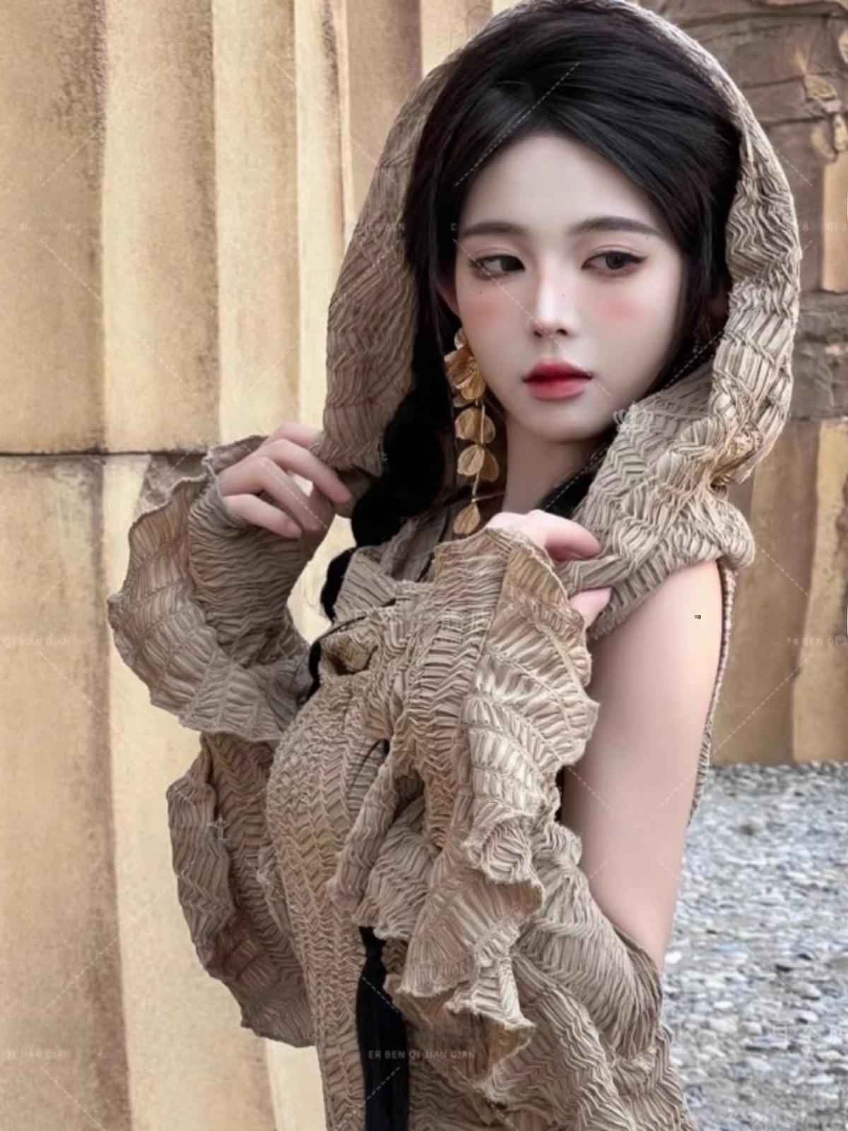 Desert  Themed Long Dress Wome - Ethnic Fashion Clothing 评论和价格