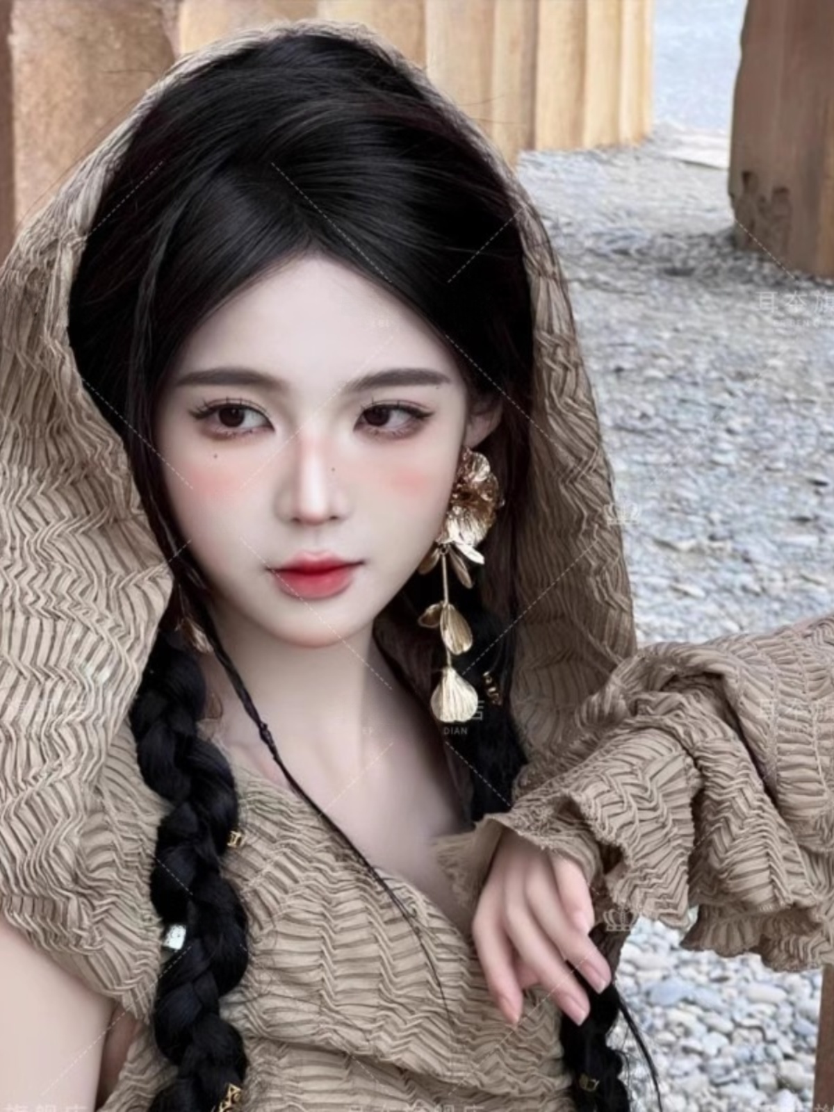 Desert  Themed Long Dress Wome - Ethnic Fashion Clothing 评论和价格