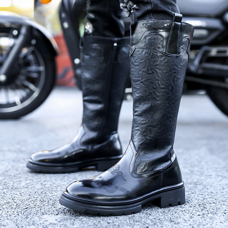 Men's Mid-calf Boots High Qual - The Ethnic Fashion 评论和价格