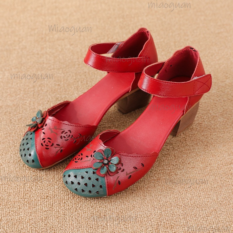 Hollow Out Cover Toe Gladiator - Ethnic Fashion For Women 评论和价格