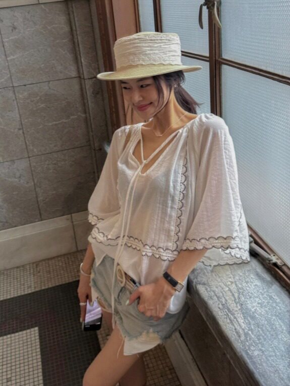 Korean Style Patchwork Lace-Up - Ethnic Fusion Fashion 评论和价格