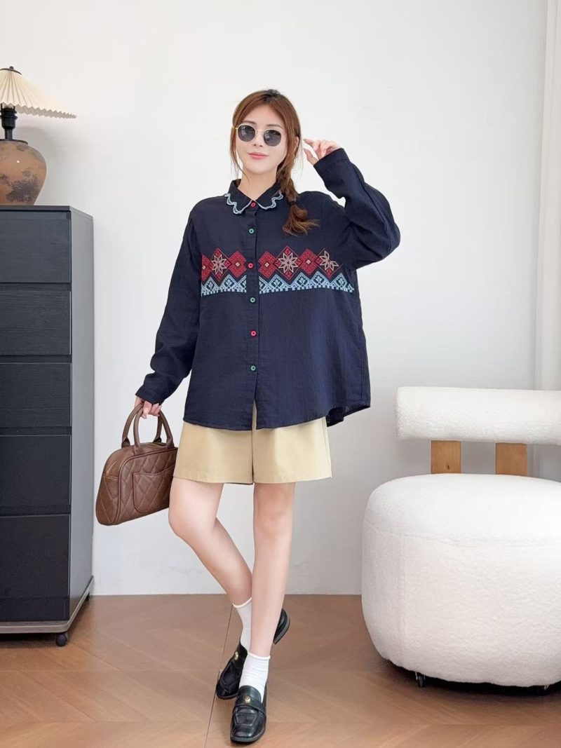 New 2026 Autumn Women Cotton L - Ethnic Fashion Clothing 评论和价格