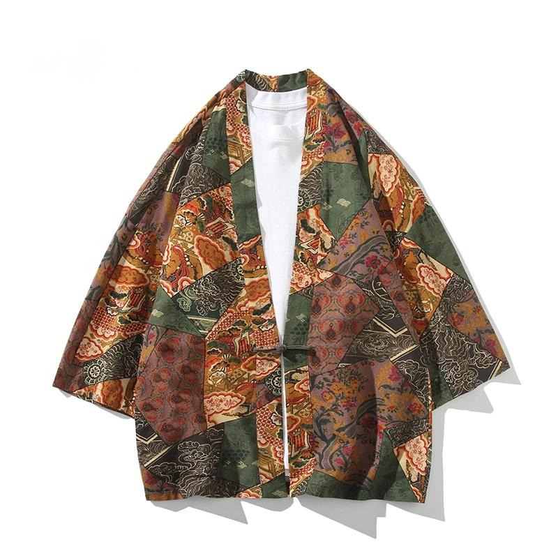 Ethnic Style Print Yukata Men  - The Ethnic Fashion 评论和价格